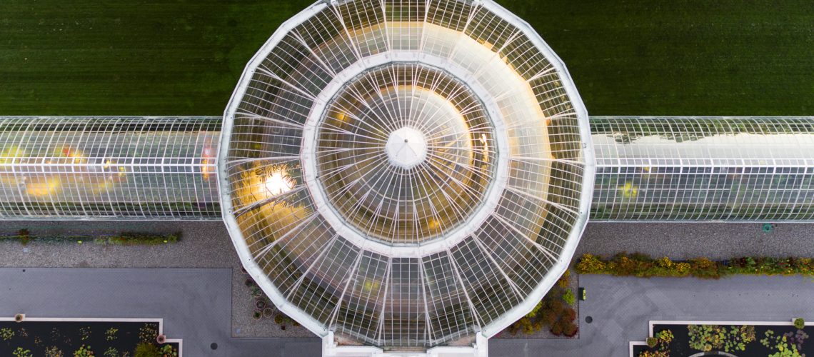 NYBGConservatoryDomeAerial-RobertBenson